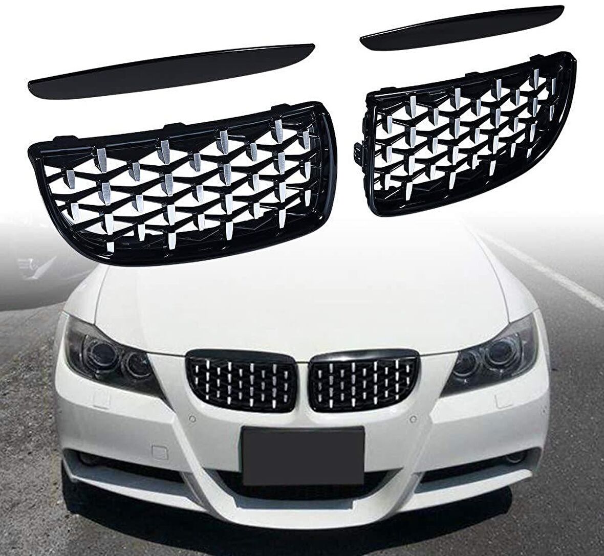 Bmw E90 ön panjur ızgara böbrek diamond 2006 / 2008