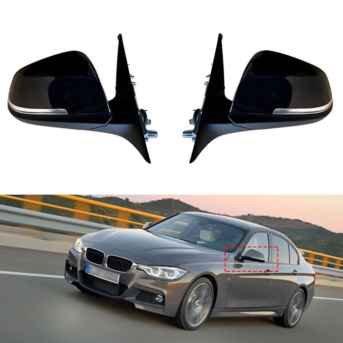 AUTOGP  Bmw f30 dış dikiz aynası elektrikli katlanır 2012 / 2018
