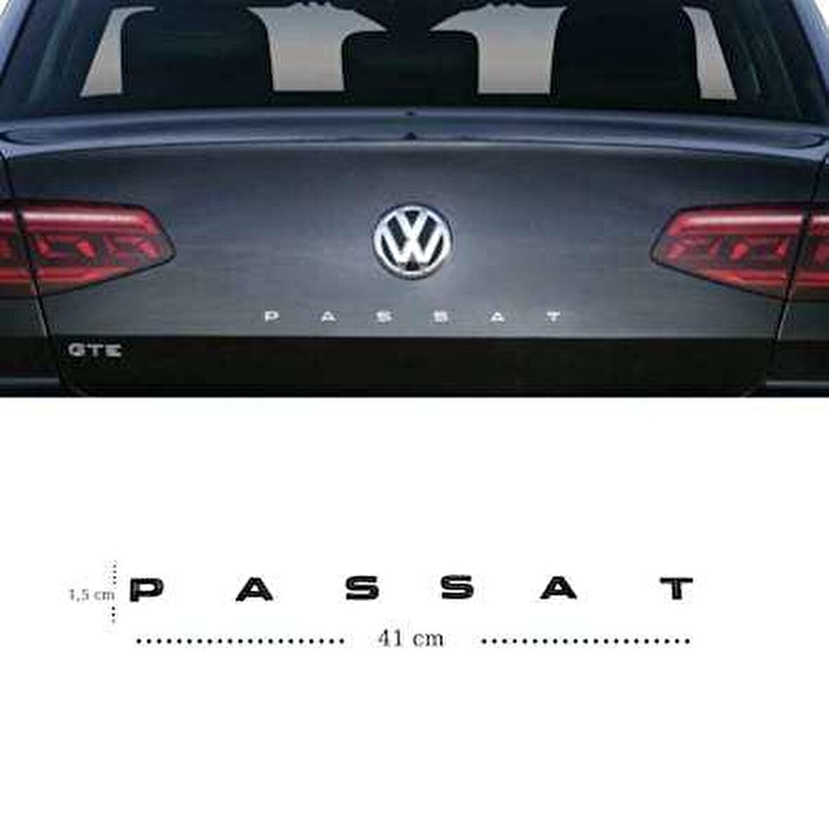 Vw passat bagaj yazısı arması siyah