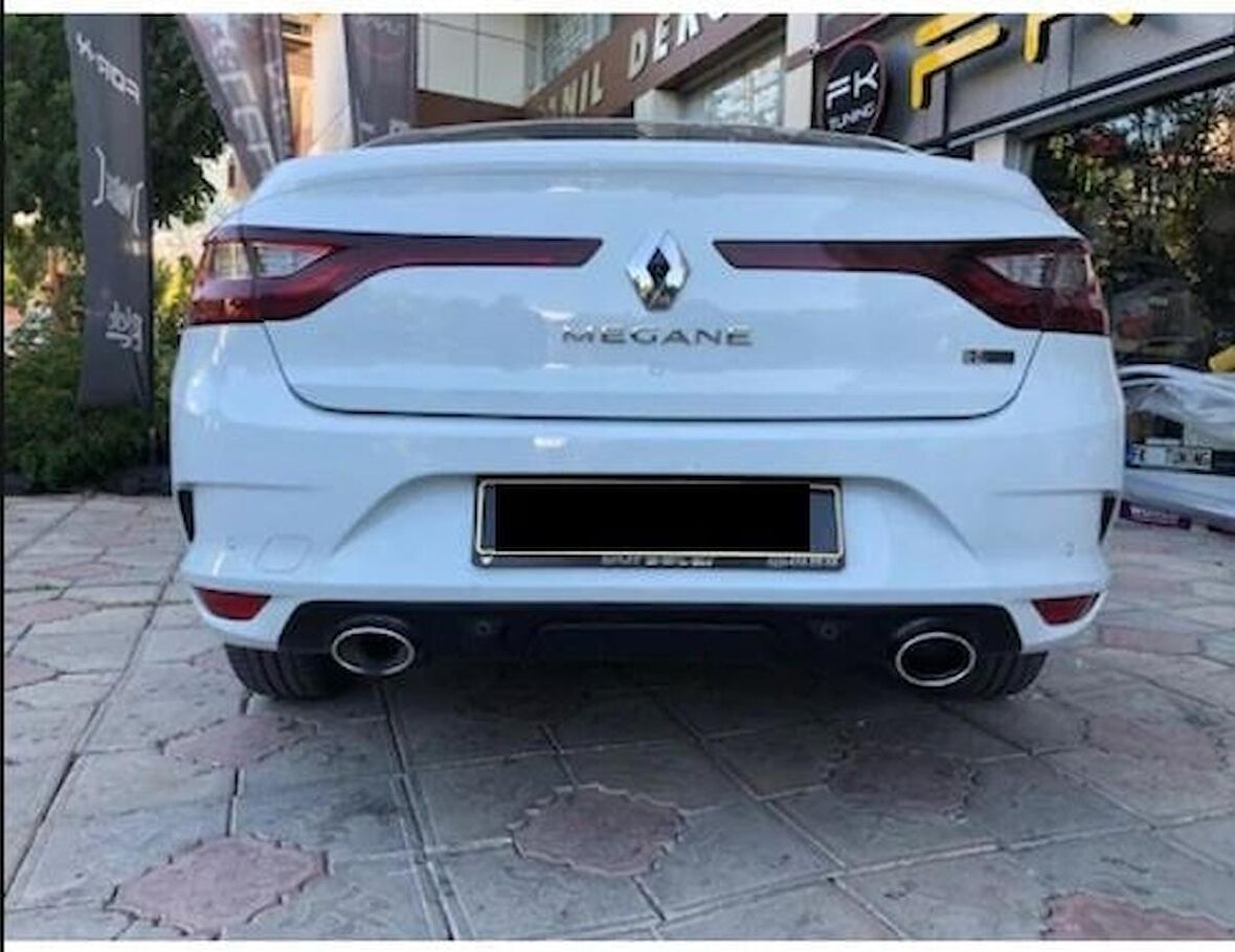 Renault megane 4 arka tampon difüzörü sedan 2016+ siyah