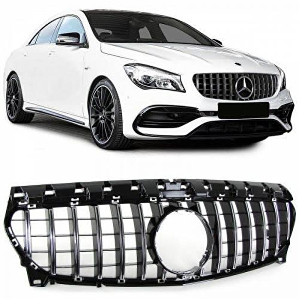 Mercedes cla gtr ön panjur ızgara seti amg 2012+ w117