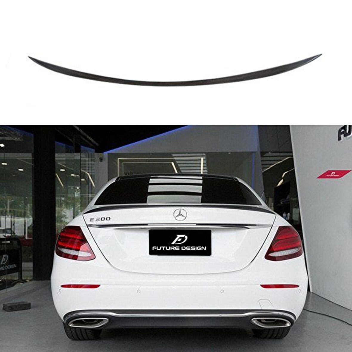 Mercedes w213 bagaj üstü spoiler 2015+ pianoblack boyalı