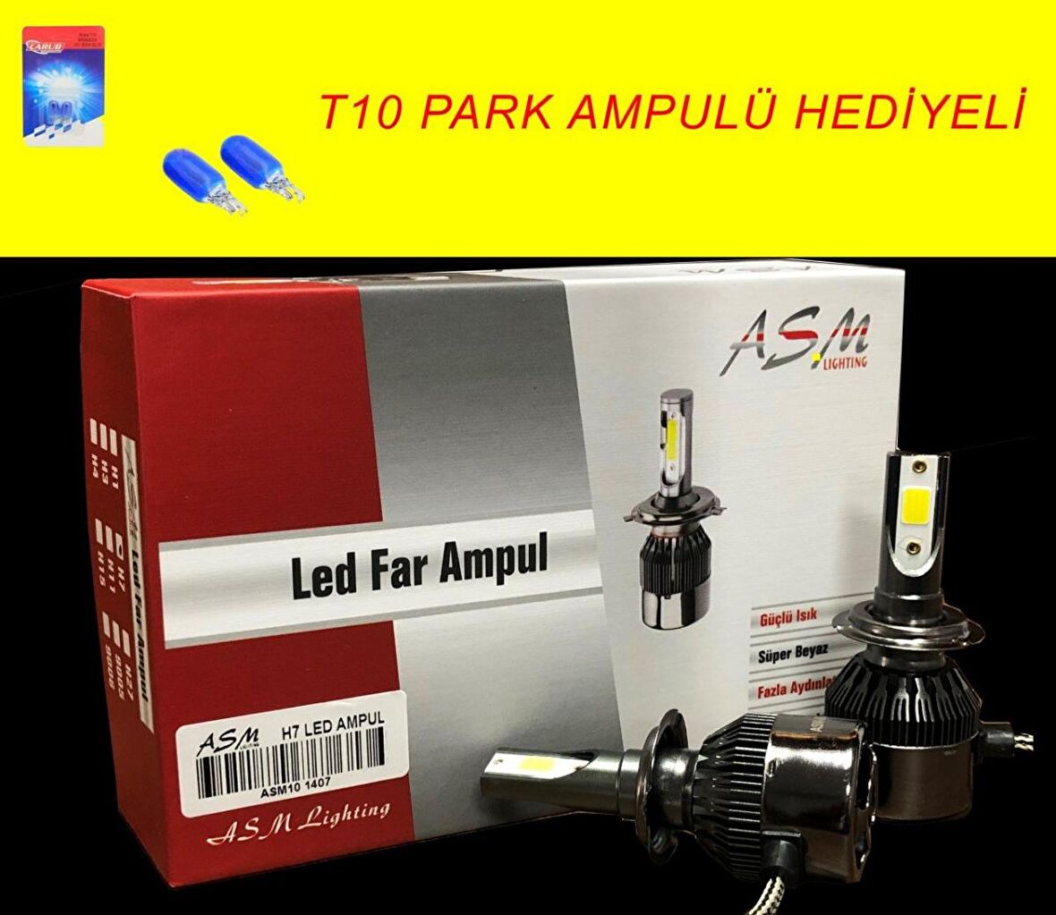 H7 led xenon far aydınlatma seti şimşek etkili ASM 8000lm