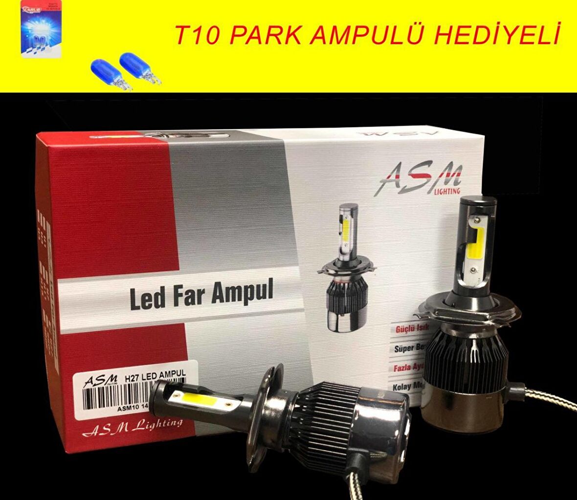 H4 led xenon far aydınlatma seti şimşek etkili ASM 8000lm