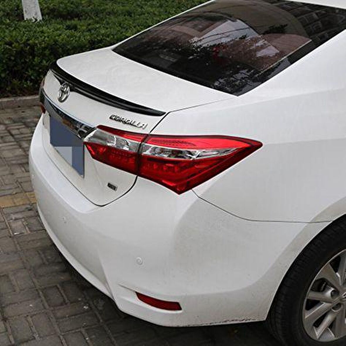 Toyota corolla bagaj üstü spoiler 2013+ siyah boyalı