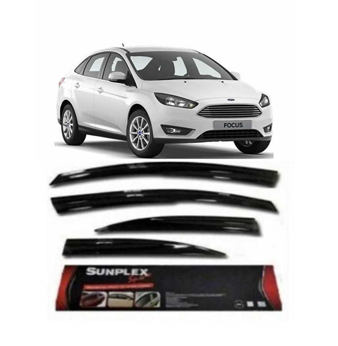 Ford focus 3 cam rüzgarlığı sunplex mugen tip