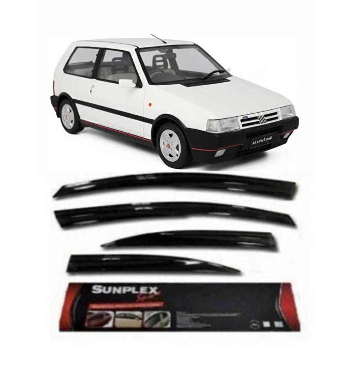 Fiat uno cam rüzgarlığı sunplex mugen tip