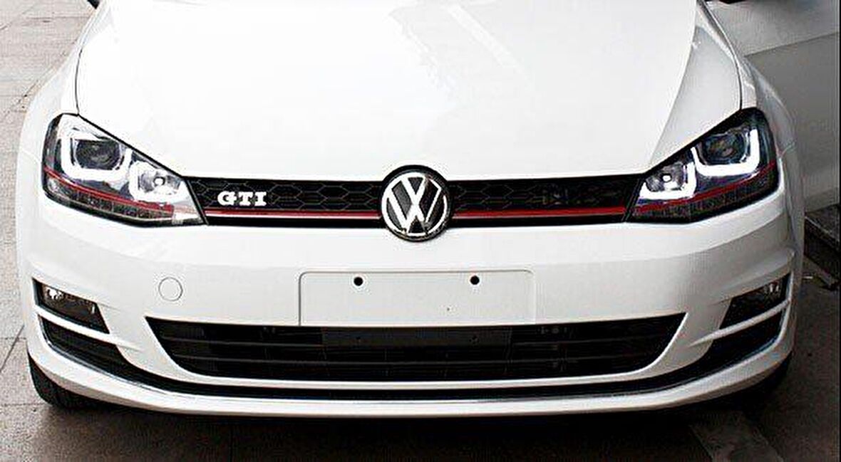 Vw golf 7 mk7 gti ön panjur ızgara kırmızı şeritli 2012+