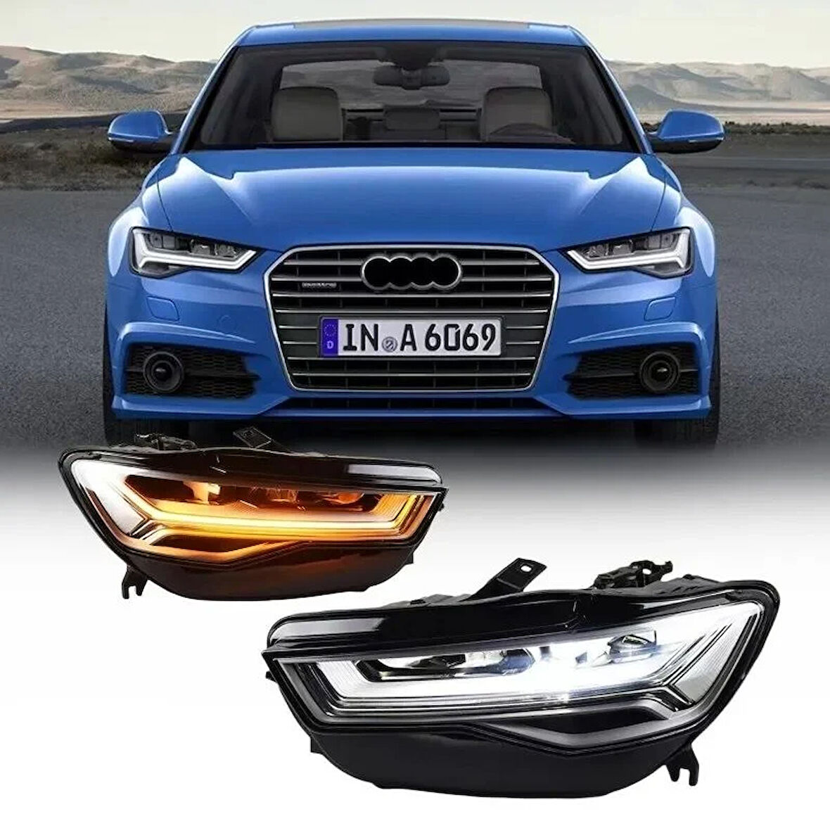 Audi a6 c7 ön far lambası matrix full led 2011 / 2016
