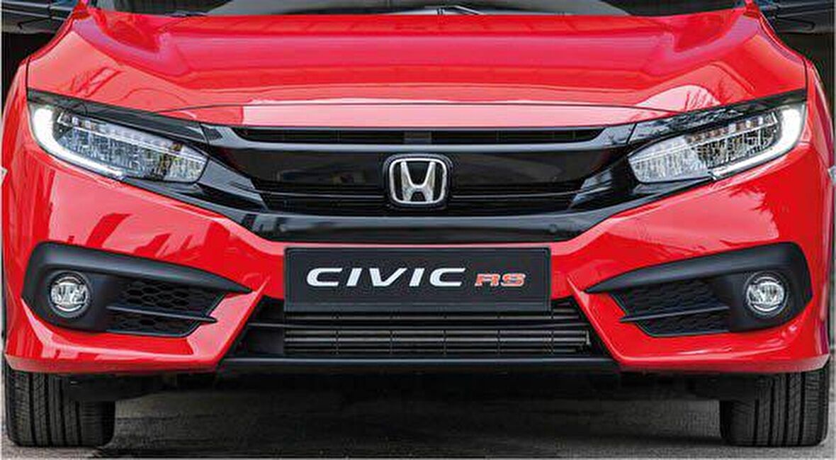 Honda civic fk7 için uygundur ön panjur ve far kaşları siyah 2016+