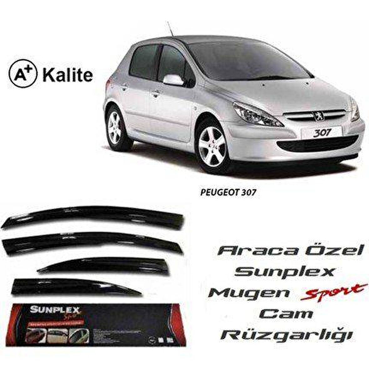 Peugeot 307 cam rüzgarlığı mugen tip sunplex