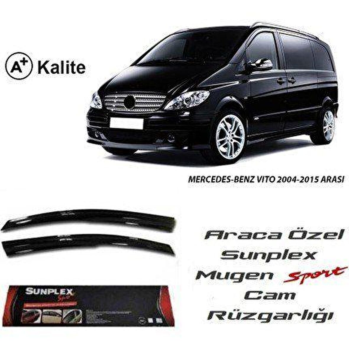 Mercedes vito cam rüzgarlığı 2004+ mugen tip sunplex