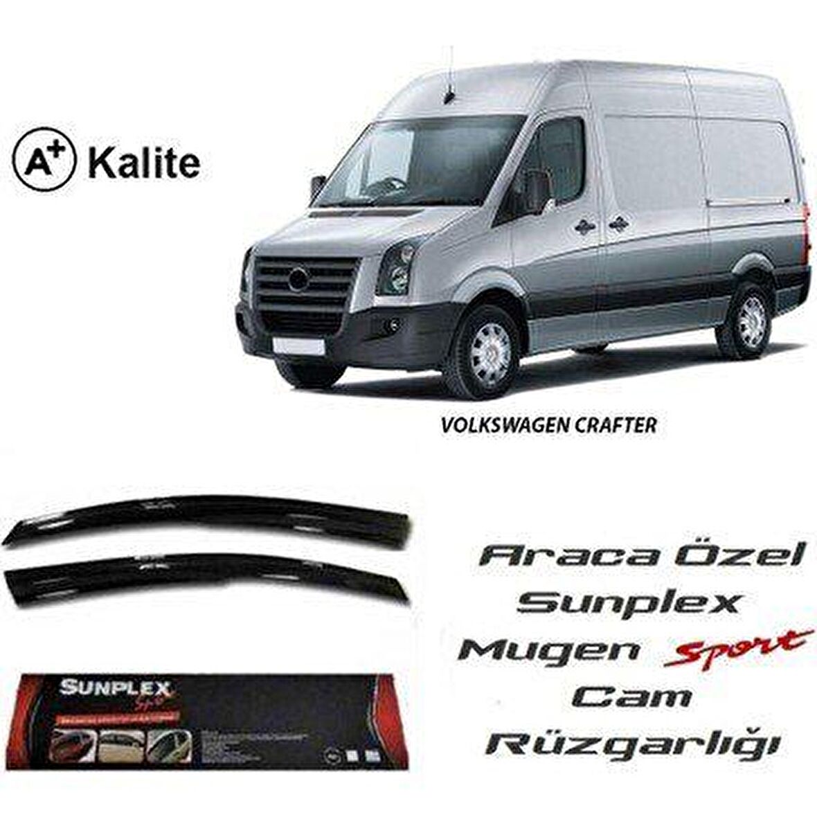 Mercedes sprinter cam rüzgarlığı 2007+ mugen tip sunplex