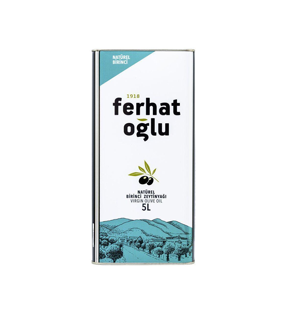 Ferhatoğlu Naturel 1. Zeytinyağı 5 lt Teneke 