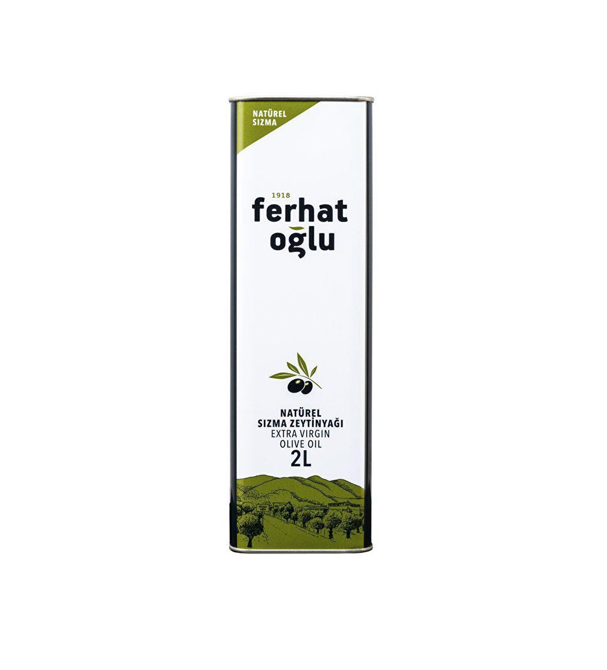 Ferhatoğlu Sızma Zeytinyağı 2 lt Teneke 
