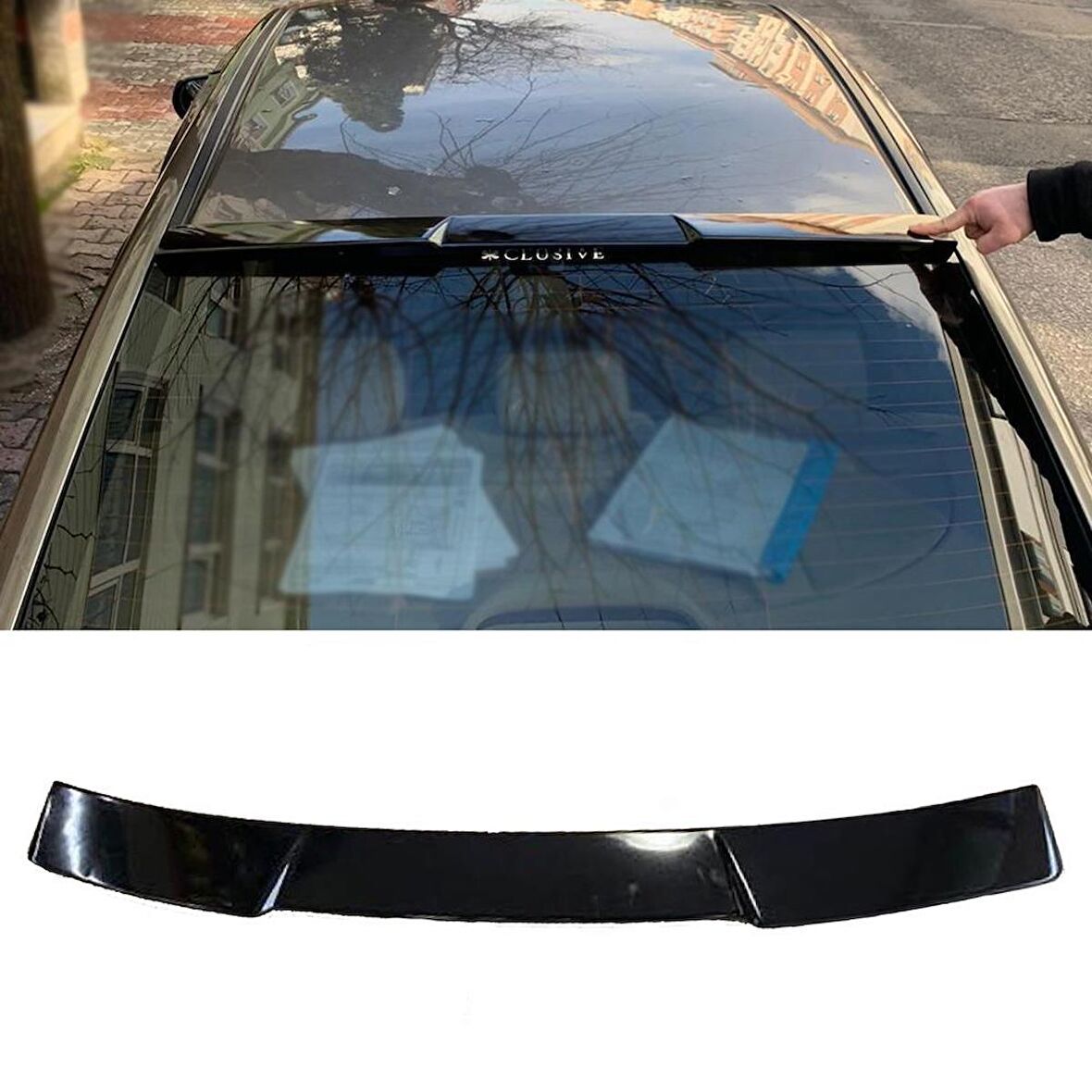 Honda civic fd6 uyumlu arka cam üstü spoiler boyalı 2007 / 2012