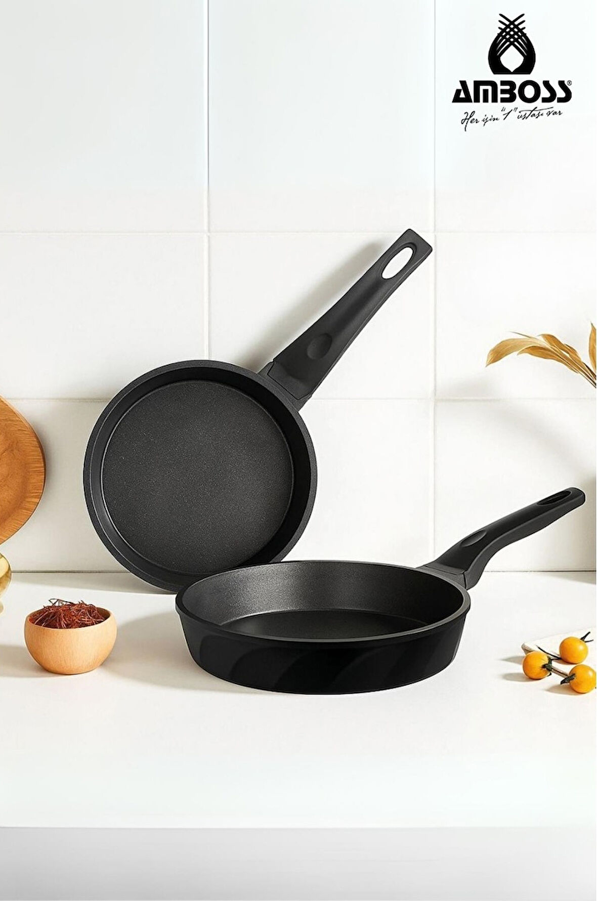 Amboss Vento 2 Parça Döküm 18-26 cm Tava Seti