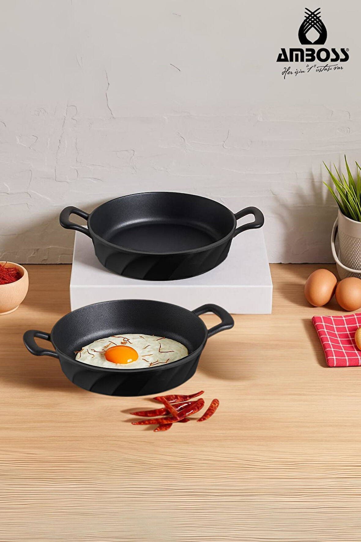 Vento 2 Parça Döküm 18-22 cm Sahan Seti