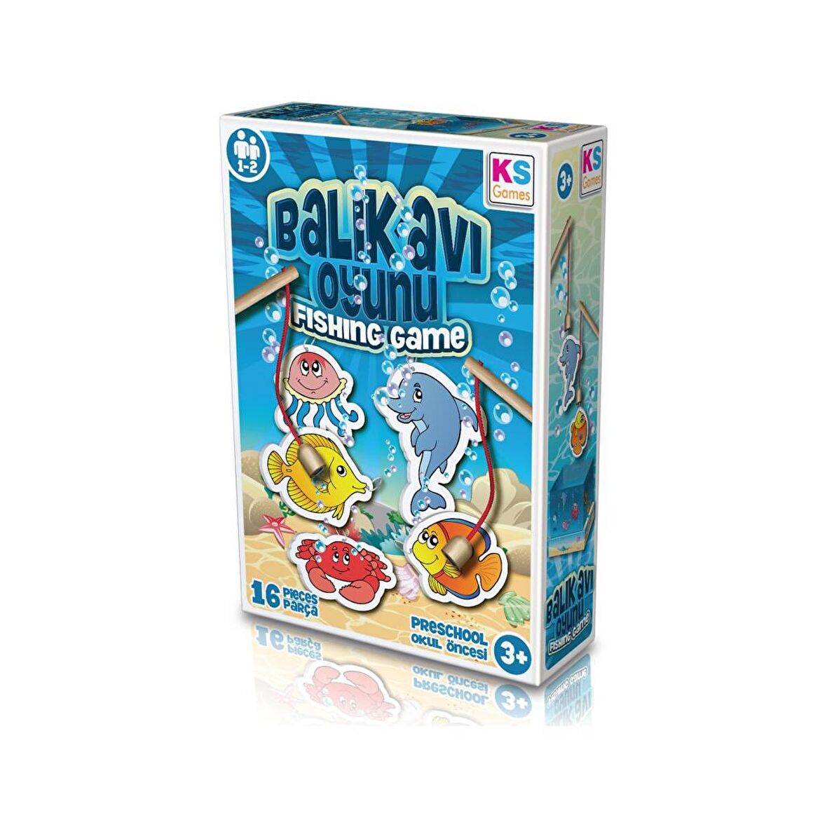 Balık Avı Oyunu KS Games Fishing Game Balık Avlama 16 Parça 3+