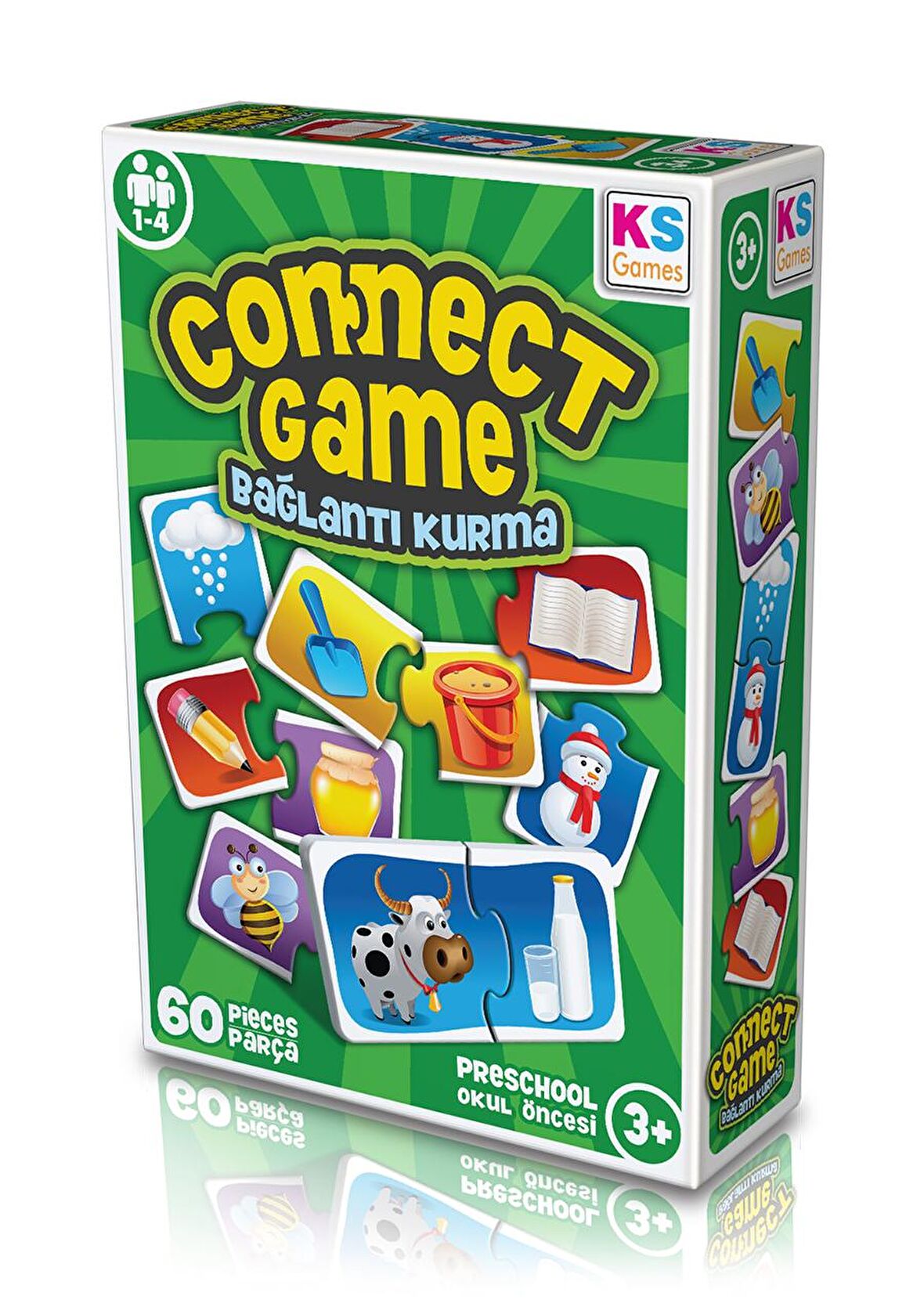 Ks Games 60 Parça Connect Game Bağlantı Kurma Lisanslı Ürün