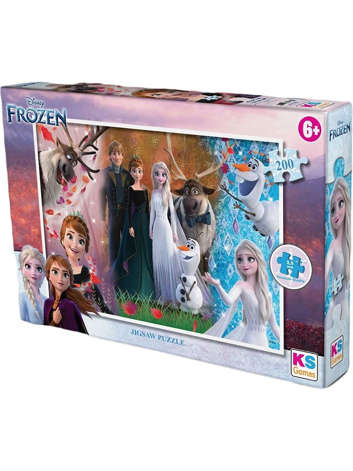 KS Games Frozen Karlar Ülkesi Elsa Kutulu 200 Parça Puzzle/yapboz