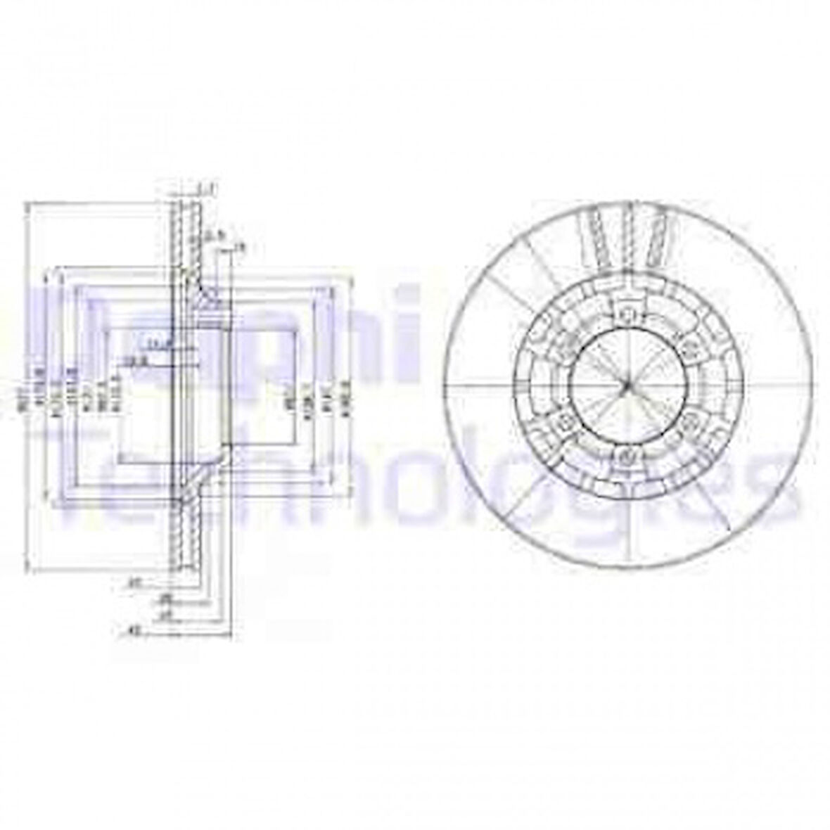 Mitsubıshı Ticarı On Fren Disk Aynası Havalı Mitsubıshı L200 86-96 L300 87-97 Pajero II 90-00 Galloper 2.5 3.0 V6 98-0 - Delphi Bg2561