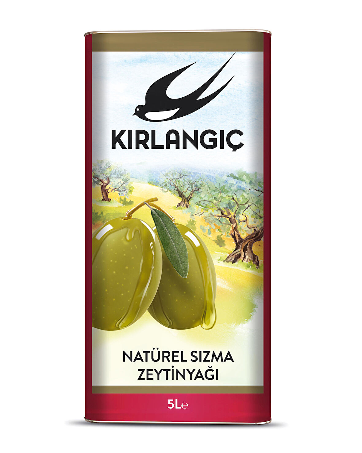 KIRLANGIÇ 5 LT  NATÜREL SIZMA ZEYTİNYAĞI TENEKE