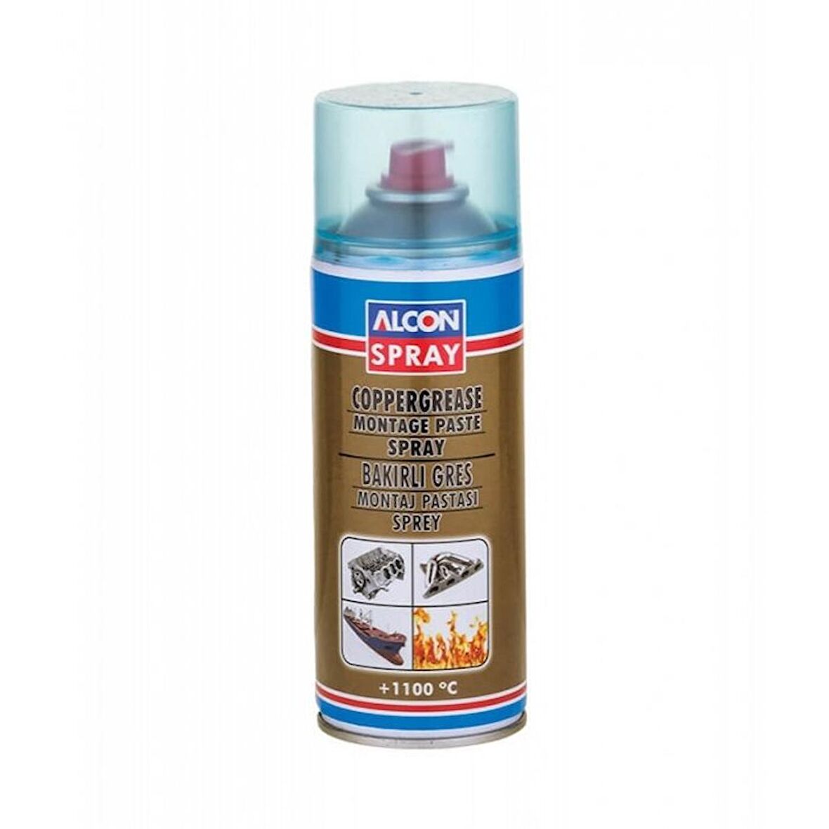 ALCON Coppersolid Bakırlı Gres Montaj Pastası Spreyi 400ml (M-9013)