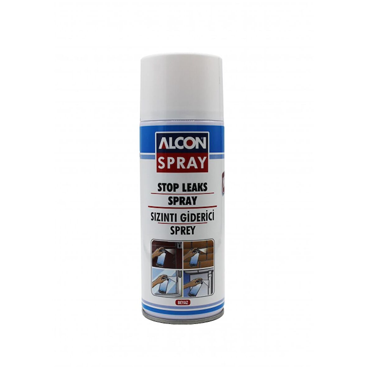 ALCON Sızıntı Giderici Sprey Beyaz 400ml (M-9014)