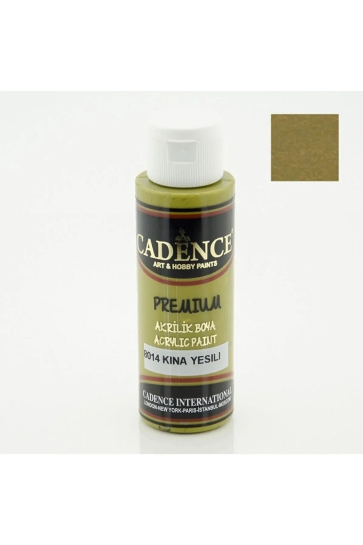 8014 Kına Yeşili - Premium Akrilik 70ml | Marmara Hobi