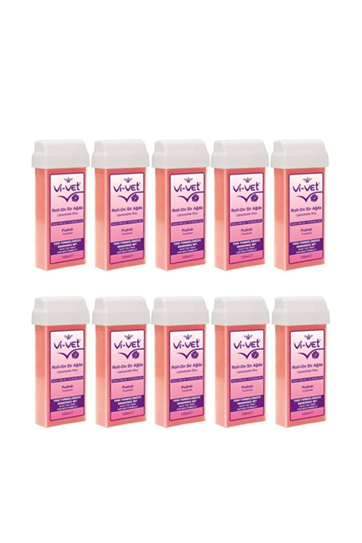 Vi-vet Roll-on Kartuş Sir Ağda Pudralı 100 ml 10 Adet
