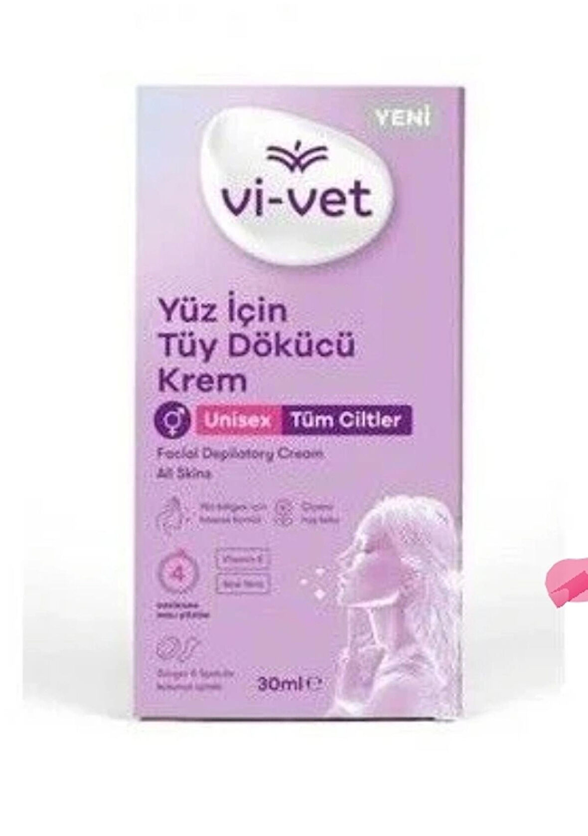 Vi-vet Yüz İcin Tüy Dökücü Krem 30 ml