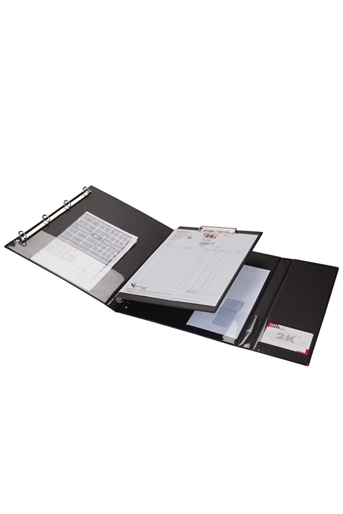 Evrak Sunum Tanıtım Firma Klasörü Sekreterlik A4 4 Halkalı Ring Binder File 250 Yaprak Kapasiteli 27x33 cm