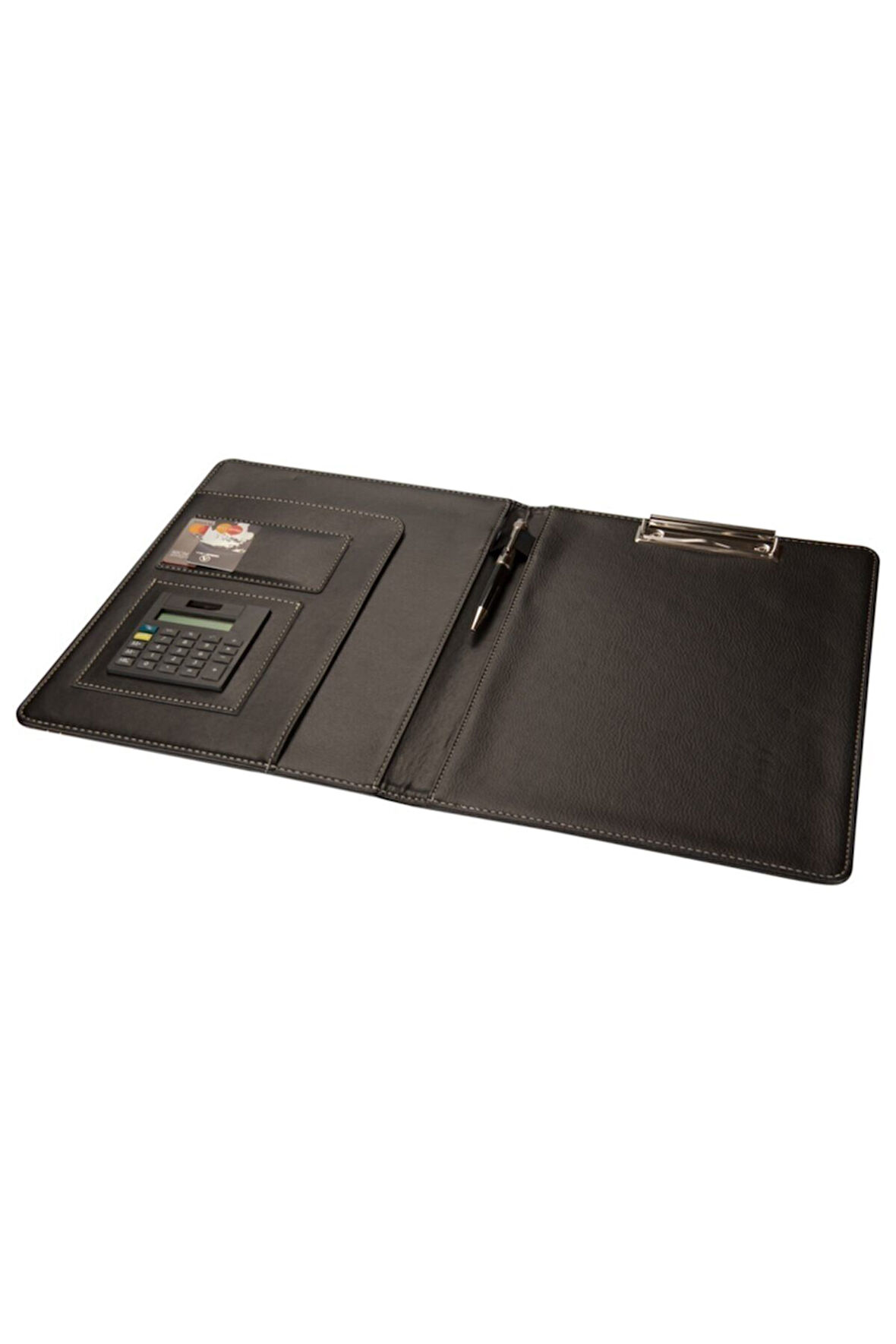 Kapaklı Sekreterlik Padfolio Hesap Makinalı A4 100 Yaprak Kapasiteli Vegan 24,5x32 cm