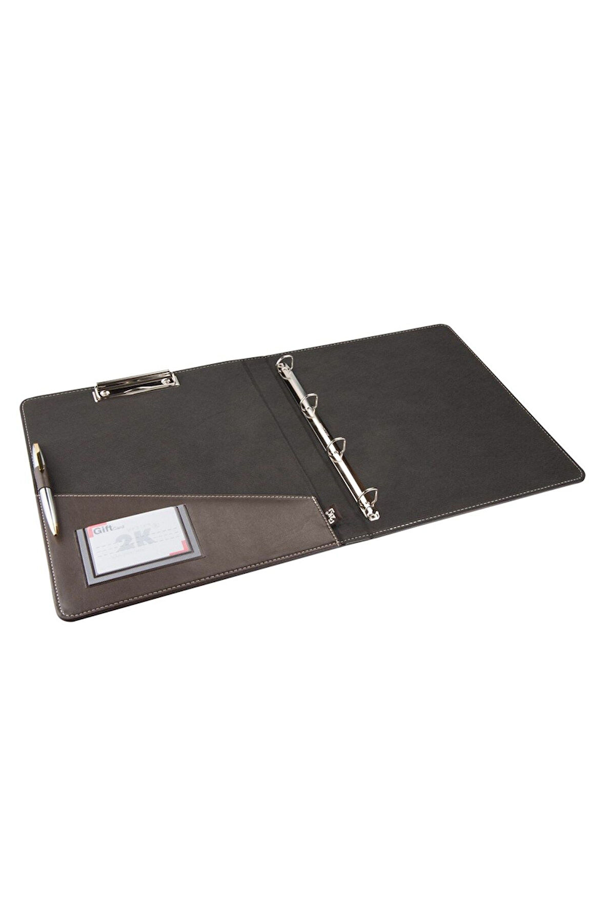 Evrak Sunum Tanıtım Firma Klasörü Sekreterlik A4 250 Yaprak Kapasiteli Ring Binder File Vegan 26,5x32 cm