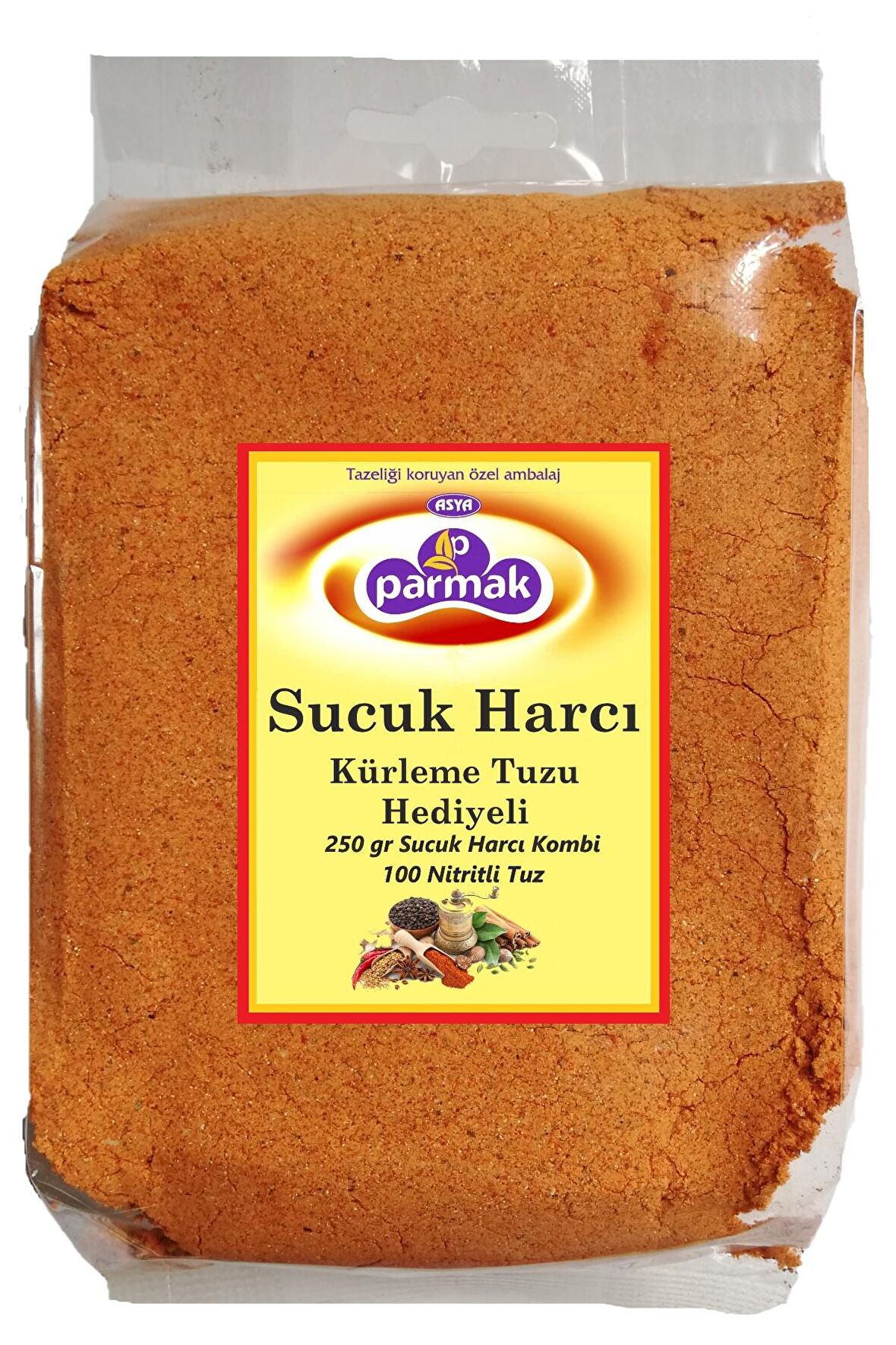 Sucuk Harcı 250 gr + Kürleme Tuzu 100 gr (5 kg sucuk için)