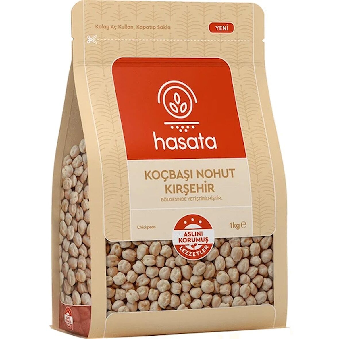 Hasata Koçbaşı Nohut 1 Kg "Kırşehir Bölgesinde Yetiştirilmiştir"