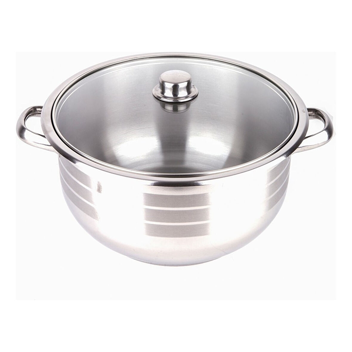 Manheim Cam Kapak Çelik Derin Tencere 30 x 20 cm