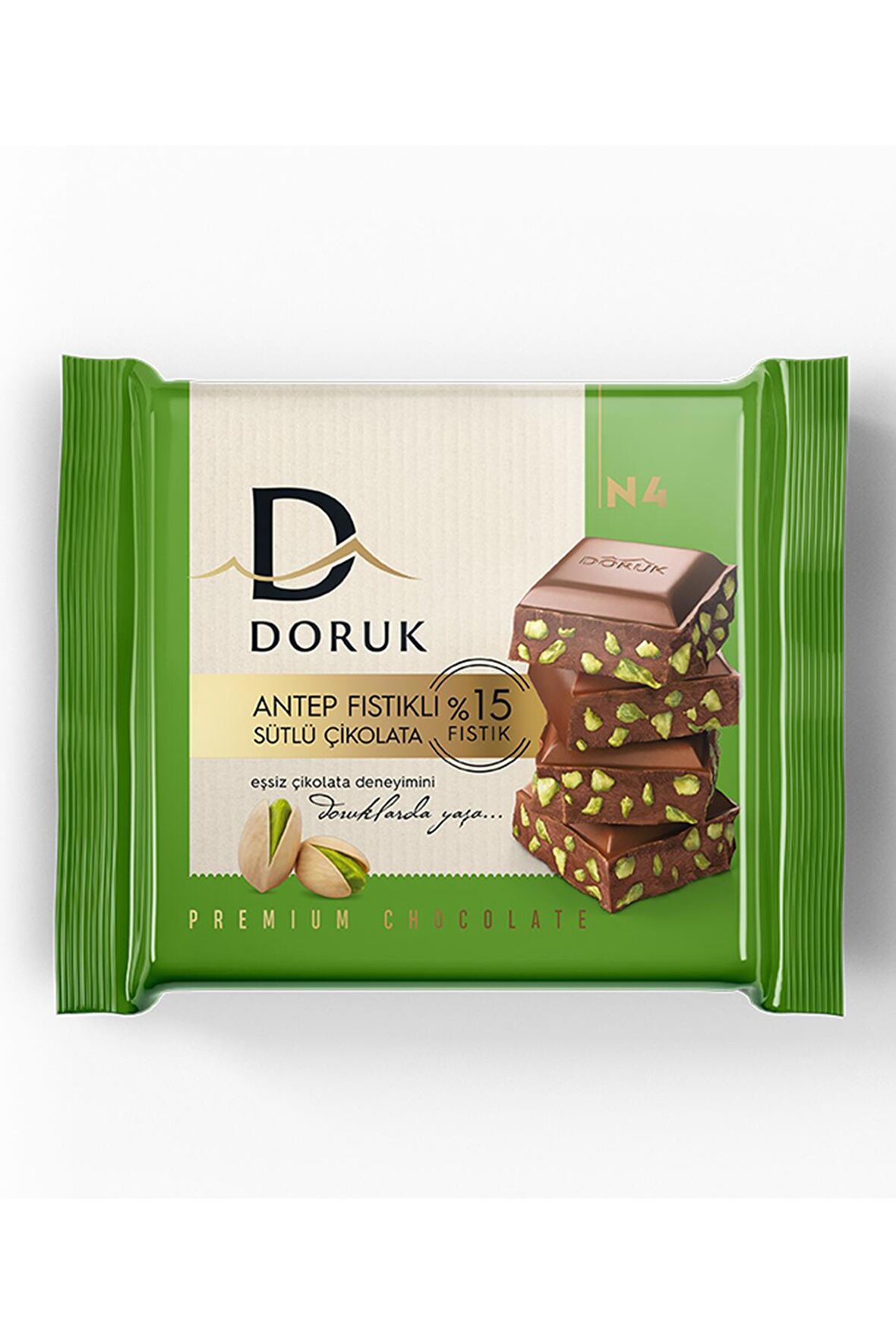 Doruk Antep Fıstıklı Sütlü Çikolata 60 Gr