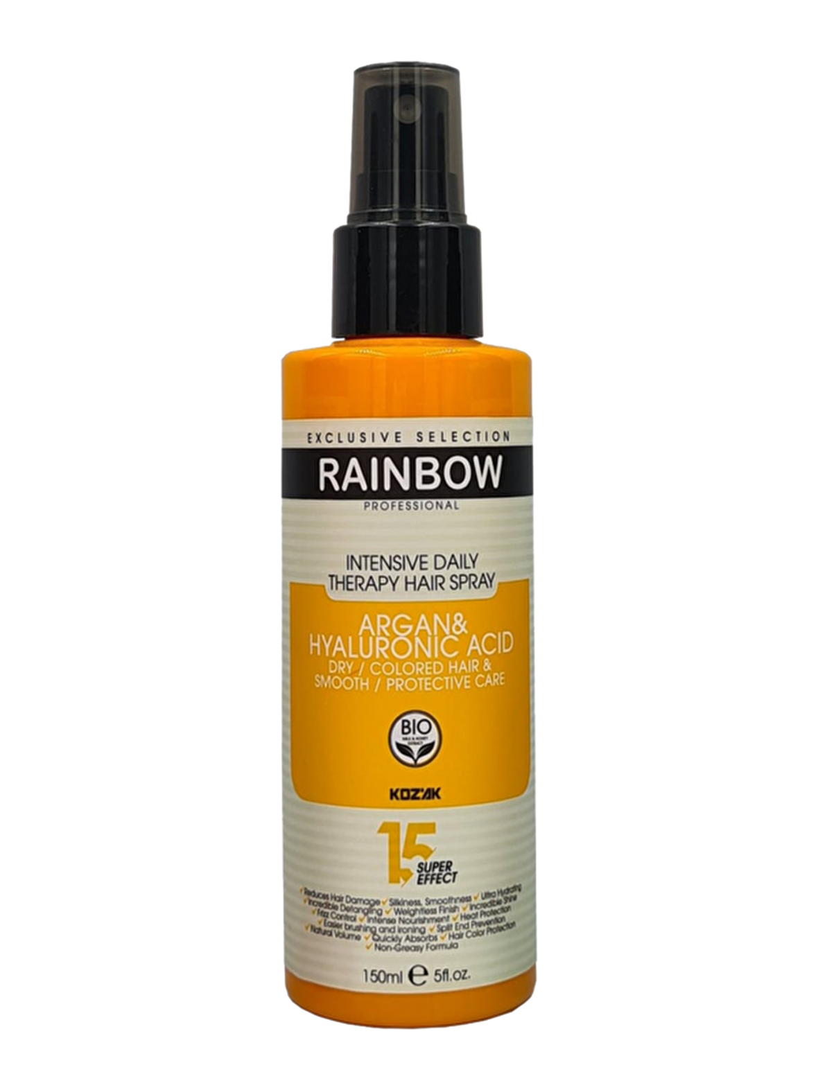 Rainbow Argan & Hyaluronic Acid Kuru ve Boyalı Saçlar için Bakım Spreyi 150 ml