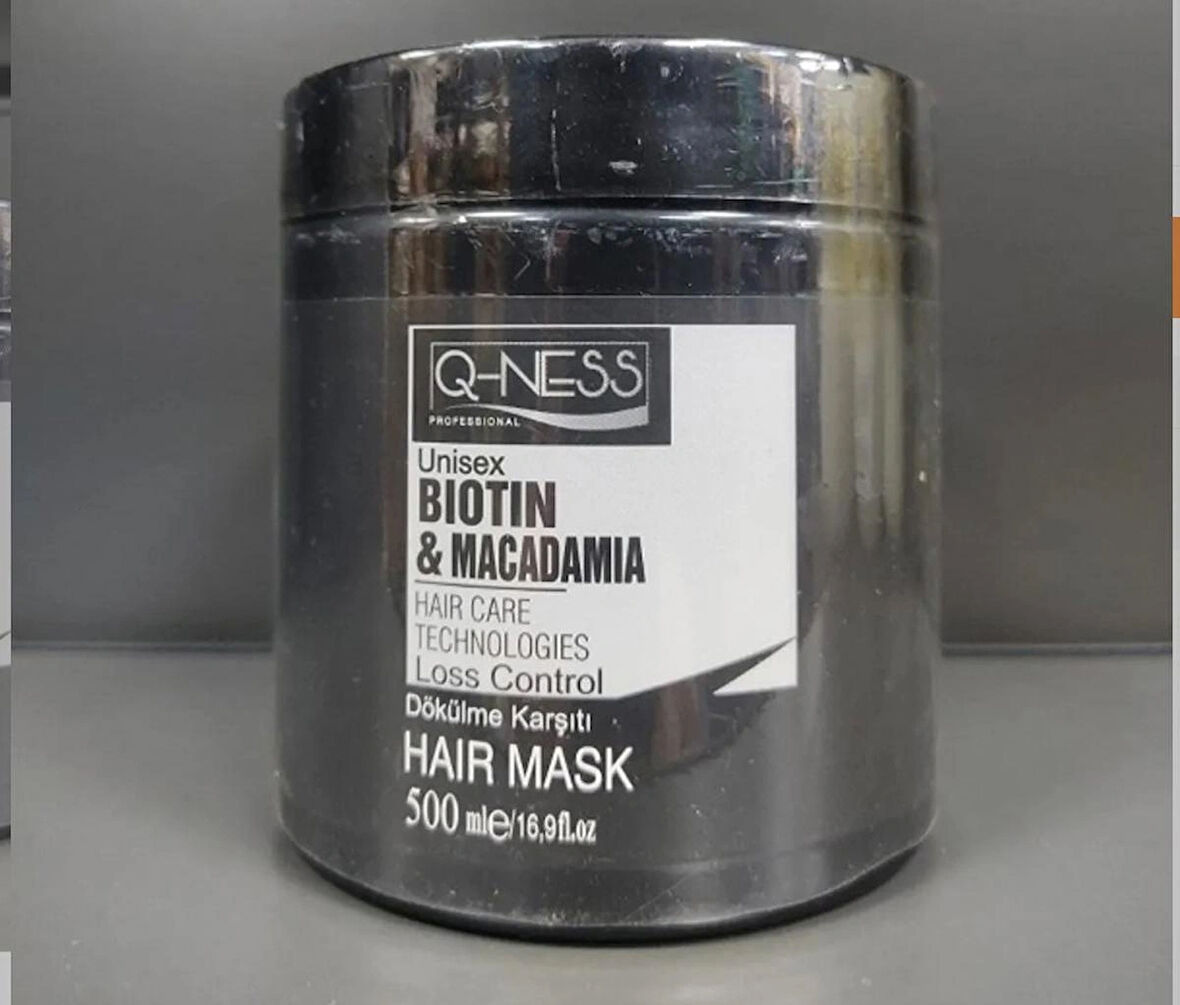 Q-NESS SAÇ BAKIM MASKESİ 500ML-BIOTIN&MACADAMIA