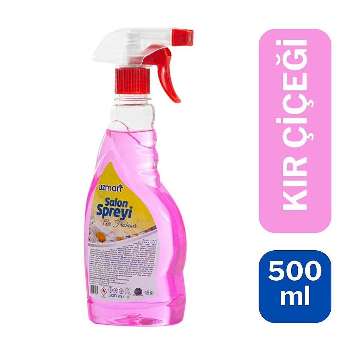 Uzman Trigerli Oda Spreyi 500 ml. Kır Çiçeği - 12 Adet