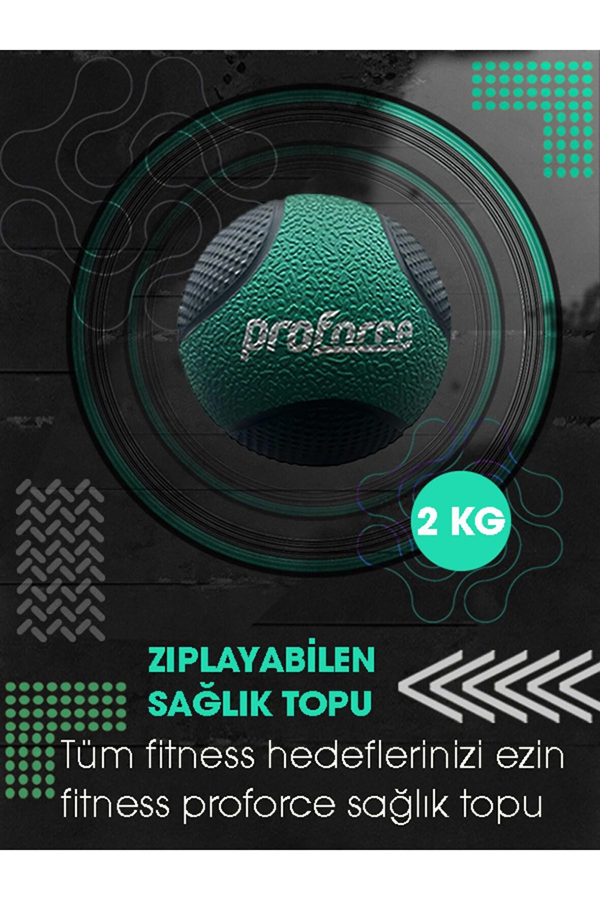 Zıplayan Sağlık Topu 2 Kg St2