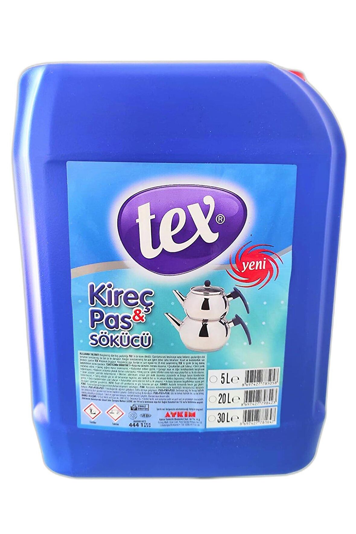 Tex 5 lt Pas ve Kireç Çözücü Sıvı