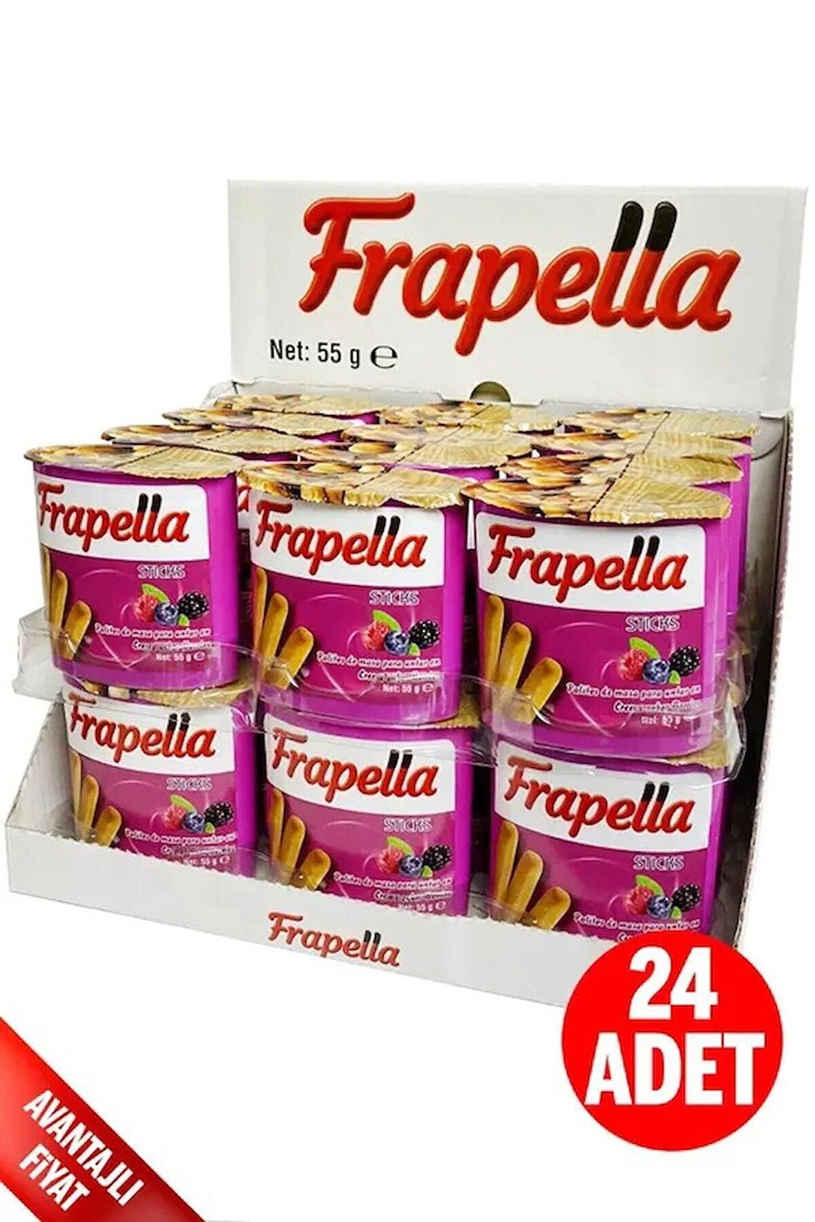 Orman Meyvesi Kreması Grissini 24 Adet x 55 Gr.