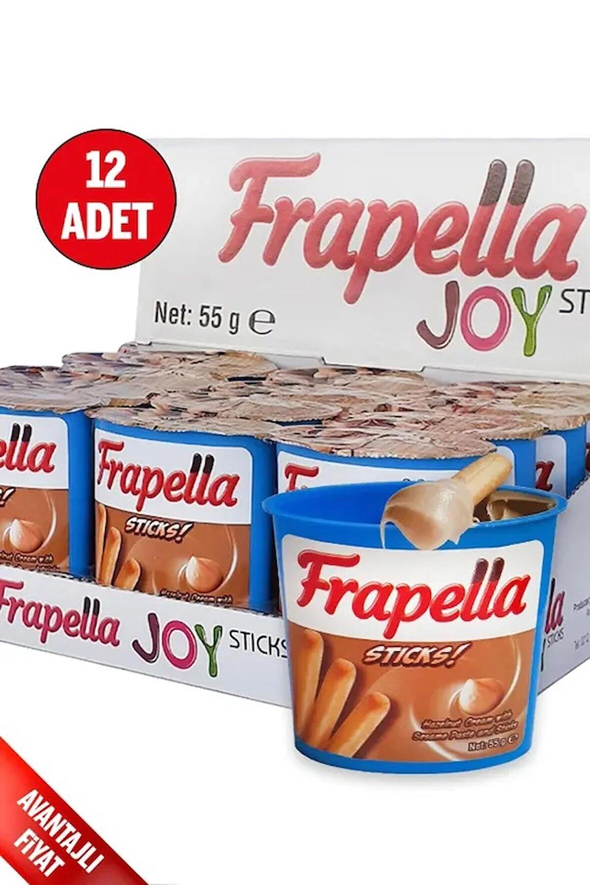 Fındıklı Tahin Kreması & Grissini 12 Adet x 55 Gr.