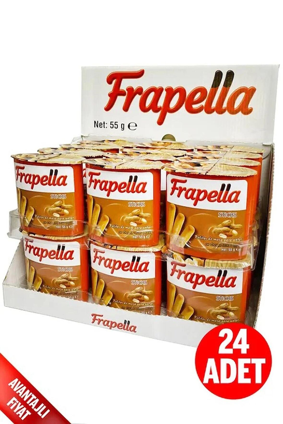 Yerfıstık Kreması & Grissini 24 Ade x 55 Gr.