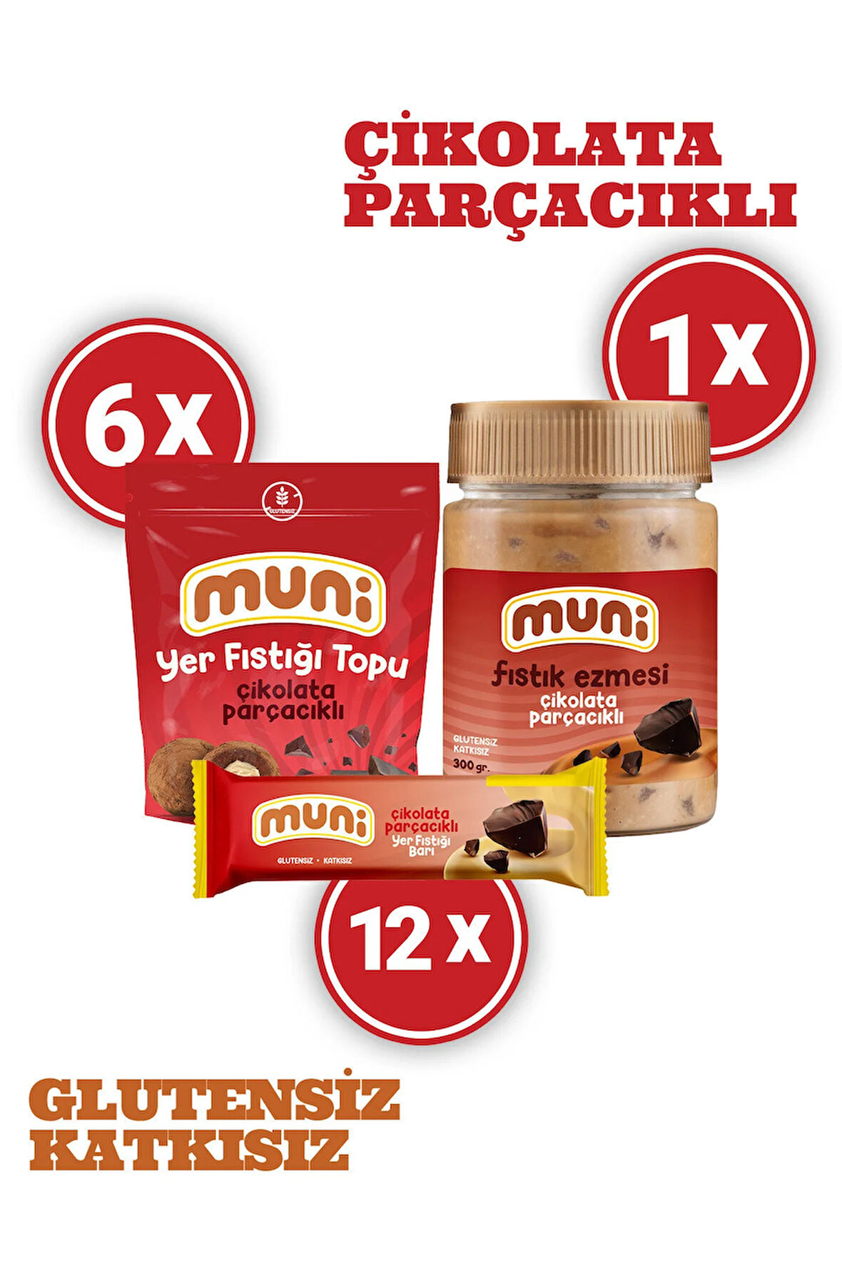 Çikolata Parçacıklı Mixed Paket