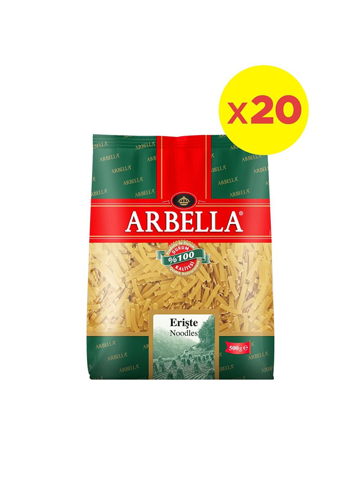 Arbella Erişte 500 gr x 20 Adet