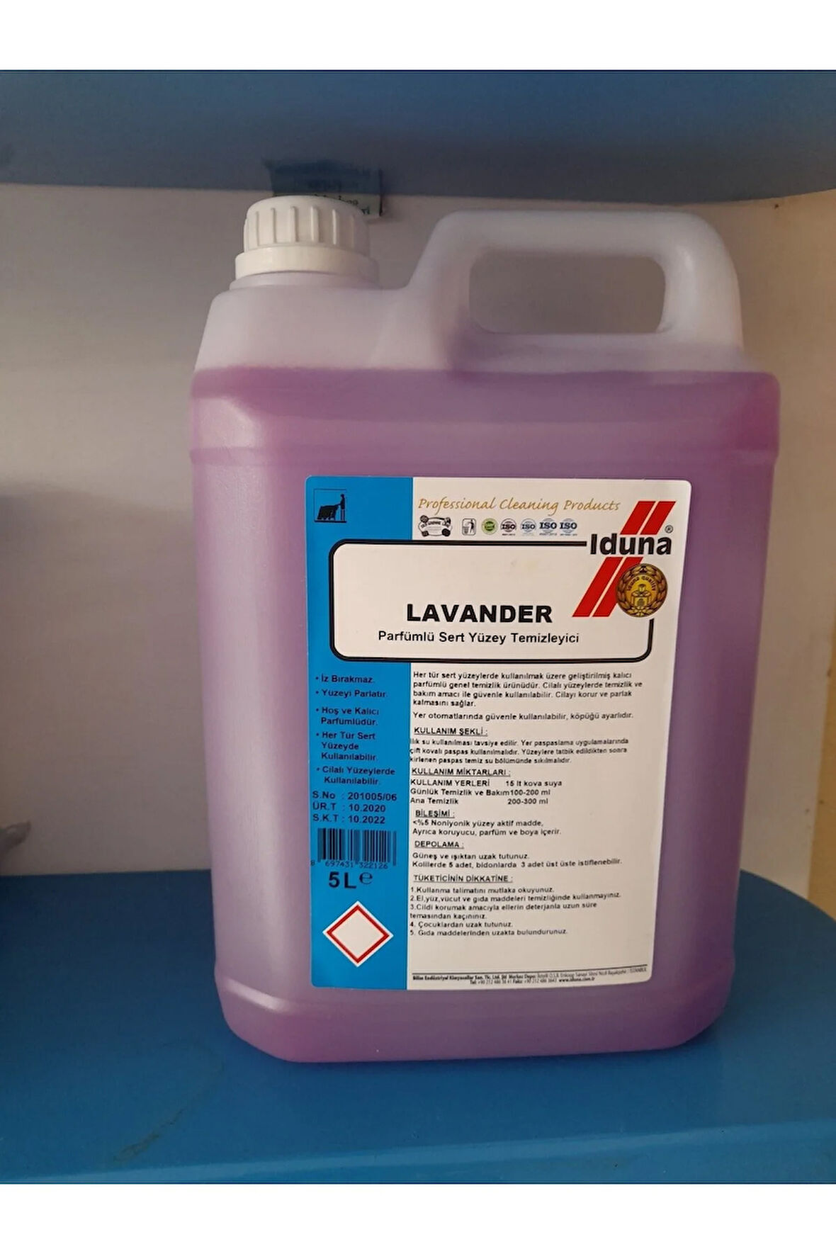 Lavender (Parfümlü Sert Yüzey TemizleyiciLlavanta Kokulu(5lt)